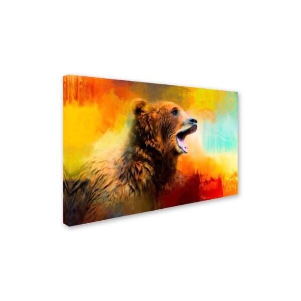 Jai Johnson 'Colorful Expressions Grizzly Bear 2' Canvas Art,22x32